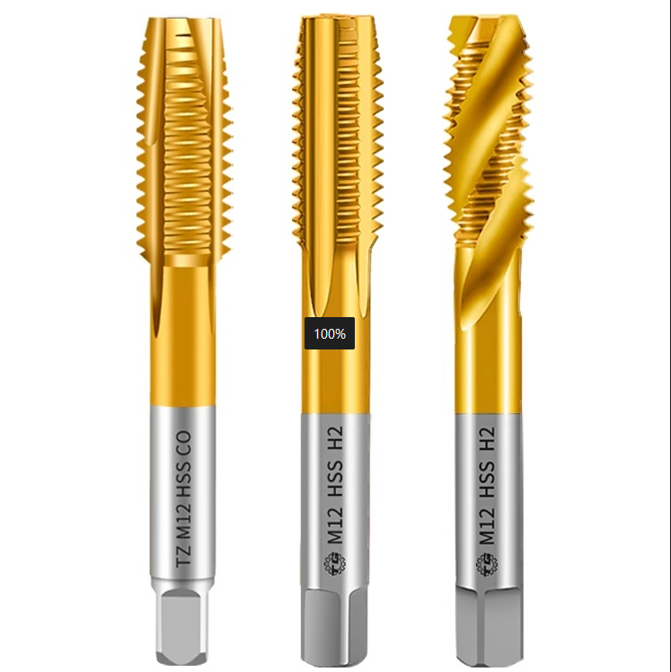 2121-High-speed steel 6542 cobalt-containing titanium plating machine with tap, spiral groove, straight groove, M35 tip tapping fine tooth tap Shandong Denso Pricision Tools Co.,Ltd.